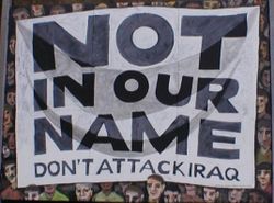 Not in our name
